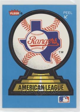 1987 Fleer - Team Stickers Inserts #_TERA - Texas Rangers