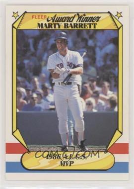 1987 Fleer Award Winners - Box Set [Base] #1 - Marty Barrett