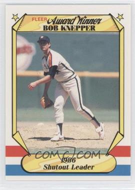 1987 Fleer Award Winners - Box Set [Base] #20 - Bob Knepper