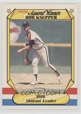 1987 Fleer Award Winners - Box Set [Base] #20 - Bob Knepper
