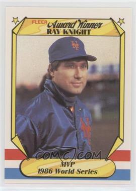 1987 Fleer Award Winners - Box Set [Base] #21 - Ray Knight