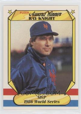 1987 Fleer Award Winners - Box Set [Base] #21 - Ray Knight