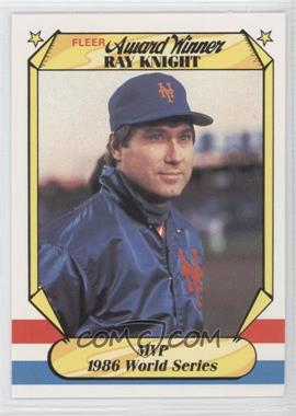 1987 Fleer Award Winners - Box Set [Base] #21 - Ray Knight