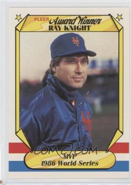 1987 Fleer Award Winners - Box Set [Base] #21 - Ray Knight