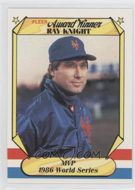 1987 Fleer Award Winners - Box Set [Base] #21 - Ray Knight