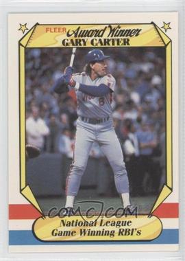 1987 Fleer Award Winners - Box Set [Base] #7 - Gary Carter