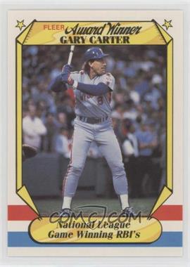 1987 Fleer Award Winners - Box Set [Base] #7 - Gary Carter