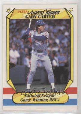 1987 Fleer Award Winners - Box Set [Base] #7 - Gary Carter