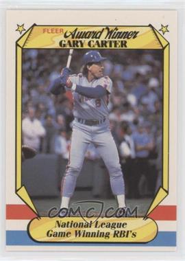 1987 Fleer Award Winners - Box Set [Base] #7 - Gary Carter