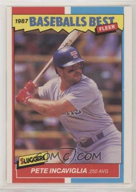 1987 Fleer Baseball's Best Sluggers vs. Pitchers - Box Set [Base] #21 - Pete Incaviglia