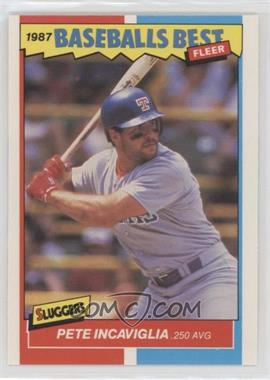 1987 Fleer Baseball's Best Sluggers vs. Pitchers - Box Set [Base] #21 - Pete Incaviglia