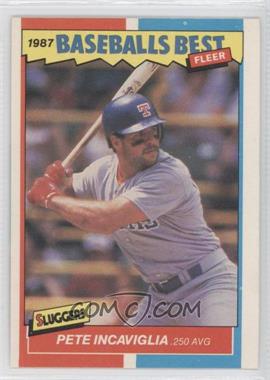 1987 Fleer Baseball's Best Sluggers vs. Pitchers - Box Set [Base] #21 - Pete Incaviglia