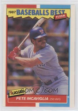 1987 Fleer Baseball's Best Sluggers vs. Pitchers - Box Set [Base] #21 - Pete Incaviglia