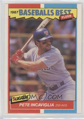 1987 Fleer Baseball's Best Sluggers vs. Pitchers - Box Set [Base] #21 - Pete Incaviglia