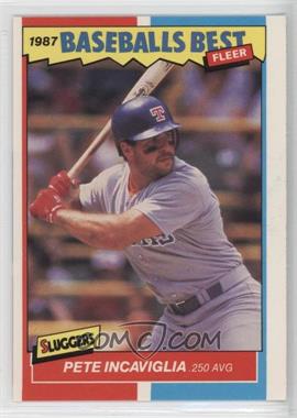 1987 Fleer Baseball's Best Sluggers vs. Pitchers - Box Set [Base] #21 - Pete Incaviglia