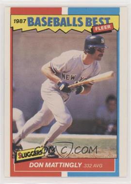 1987 Fleer Baseball's Best Sluggers vs. Pitchers - Box Set [Base] #25 - Don Mattingly
