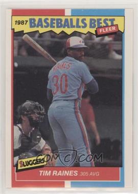 1987 Fleer Baseball's Best Sluggers vs. Pitchers - Box Set [Base] #32 - Tim Raines