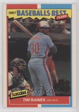 1987 Fleer Baseball's Best Sluggers vs. Pitchers - Box Set [Base] #32 - Tim Raines