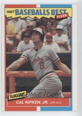 1987 Fleer Baseball's Best Sluggers vs. Pitchers - Box Set [Base] #35 - Cal Ripken Jr.