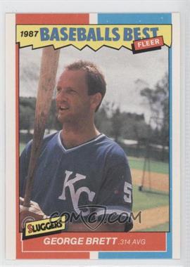 1987 Fleer Baseball's Best Sluggers vs. Pitchers - Box Set [Base] #6 - George Brett