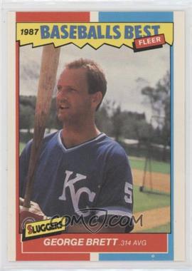 1987 Fleer Baseball's Best Sluggers vs. Pitchers - Box Set [Base] #6 - George Brett