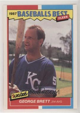 1987 Fleer Baseball's Best Sluggers vs. Pitchers - Box Set [Base] #6 - George Brett