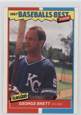 1987 Fleer Baseball's Best Sluggers vs. Pitchers - Box Set [Base] #6 - George Brett