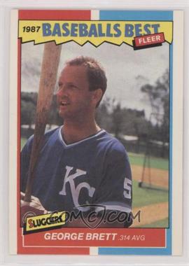 1987 Fleer Baseball's Best Sluggers vs. Pitchers - Box Set [Base] #6 - George Brett