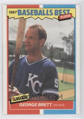 1987 Fleer Baseball's Best Sluggers vs. Pitchers - Box Set [Base] #6 - George Brett