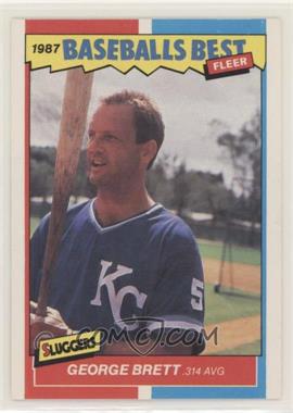 1987 Fleer Baseball's Best Sluggers vs. Pitchers - Box Set [Base] #6 - George Brett