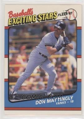 1987 Fleer Baseball's Exciting Stars - Box Set [Base] #33 - Don Mattingly