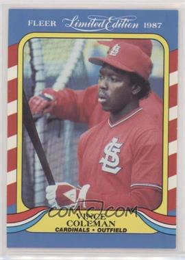 1987 Fleer Limited Edition Baseball Superstars - Box Set [Base] #10 - Vince Coleman