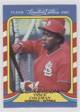 1987 Fleer Limited Edition Baseball Superstars - Box Set [Base] #10 - Vince Coleman [EX to NM]