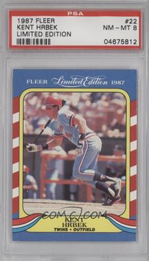 1987 Fleer Limited Edition Baseball Superstars - Box Set [Base] #22 - Kent Hrbek [PSA 8 NM‑MT]