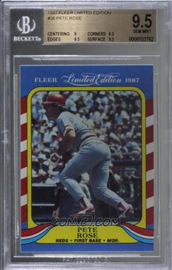 1987 Fleer Limited Edition Baseball Superstars - Box Set [Base] #36 - Pete Rose [BGS 9.5 GEM MINT]