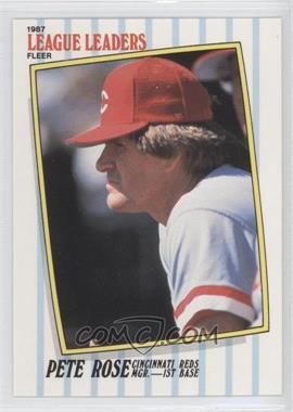 1987 Fleer Major League Leaders - Box Set [Base] #37 - Pete Rose