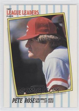 1987 Fleer Major League Leaders - Box Set [Base] #37 - Pete Rose