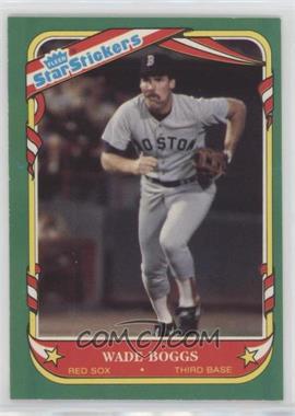 1987 Fleer Star Stickers - [Base] #12 - Wade Boggs [EX to NM]
