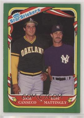 1987 Fleer Star Stickers - [Base] #131 - Jose Canseco, Don Mattingly