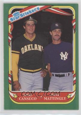 1987 Fleer Star Stickers - [Base] #131 - Jose Canseco, Don Mattingly