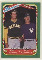 Jose Canseco, Don Mattingly