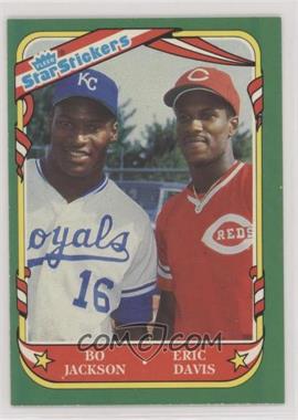 1987 Fleer Star Stickers - [Base] #132 - Eric Davis, Bo Jackson