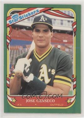 1987 Fleer Star Stickers - [Base] #19 - Jose Canseco