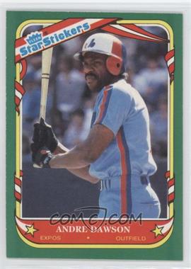 1987 Fleer Star Stickers - [Base] #33 - Andre Dawson