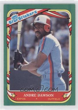 1987 Fleer Star Stickers - [Base] #33 - Andre Dawson