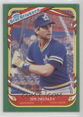 1987 Fleer Star Stickers - [Base] #91 - Jim Presley