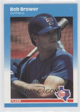 1987 Fleer Update - [Base] - Collector's Edition Glossy #U-10 - Bob Brower