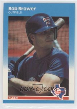 1987 Fleer Update - [Base] - Collector's Edition Glossy #U-10 - Bob Brower