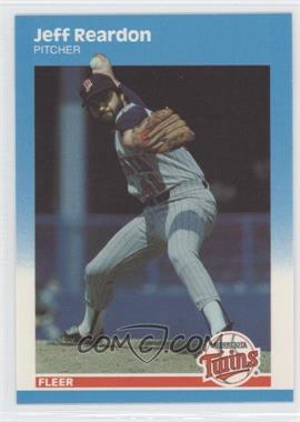 1987 Fleer Update - [Base] - Collector's Edition Glossy #U-101 - Jeff Reardon