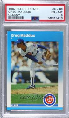 1987 Fleer Update - [Base] - Collector's Edition Glossy #U-68 - Greg Maddux [PSA 6 EX‑MT]